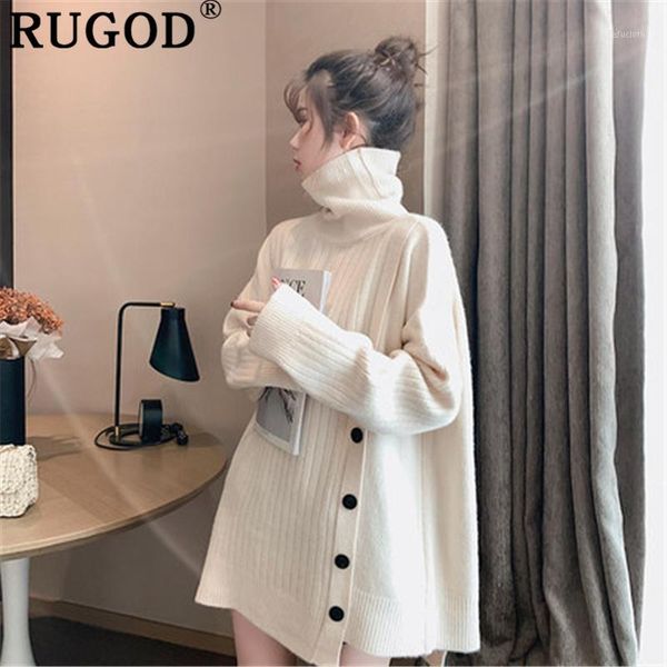 rugod elegant solid women sweater fashion button thicken winter warm knit pullover female 2019 casual loose turtleneck sweaters1, White;black
rugod elegant solid women sweater fashion button thicken winter warm knit pullover female 2019 casual loose turtleneck sweaters1, White;black