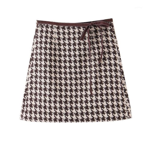 women mini skirt autumn 2019 new fashion houndstooth plaid patter modern lady above knee skirts1, Black
women mini skirt autumn 2019 new fashion houndstooth plaid patter modern lady above knee skirts1, Black