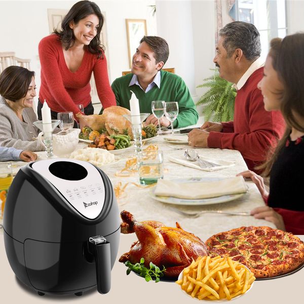 1800w 5.3l electric air fryer led display timer and temperature control healthy eating kitchen appliance black
1800w 5.3l electric air fryer led display timer and temperature control healthy eating kitchen appliance black