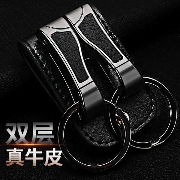 baicheng cow leather belt, belt key chain, waist hanging creative double ring, men's car keyring chain pendant, Silver
baicheng cow leather belt, belt key chain, waist hanging creative double ring, men's car keyring chain pendant, Silver