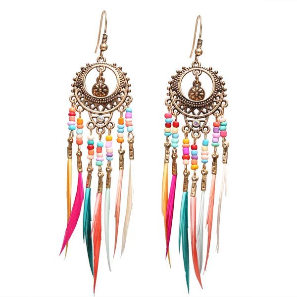 dangle & chandelier if me bohemian long colorful beads feather tassel drop earrings for women ethnic vintage gold pendant earring jewelry, Silver
dangle & chandelier if me bohemian long colorful beads feather tassel drop earrings for women ethnic vintage gold pendant earring jewelry, Silver