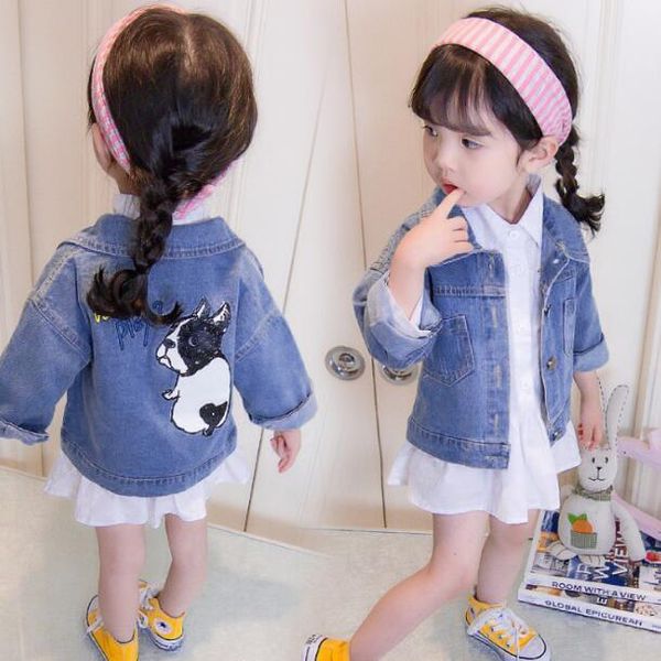 2020 spring and autumn girls denim jacket foreign children's shirt short paragraph princess wild loose casual jacket, Blue;gray
2020 spring and autumn girls denim jacket foreign children's shirt short paragraph princess wild loose casual jacket, Blue;gray