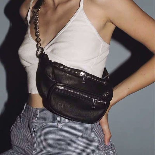 fashion rock black pu waist bag women faux leather fanny sling chest back bags casual zipper biker pack travel waist packs
fashion rock black pu waist bag women faux leather fanny sling chest back bags casual zipper biker pack travel waist packs