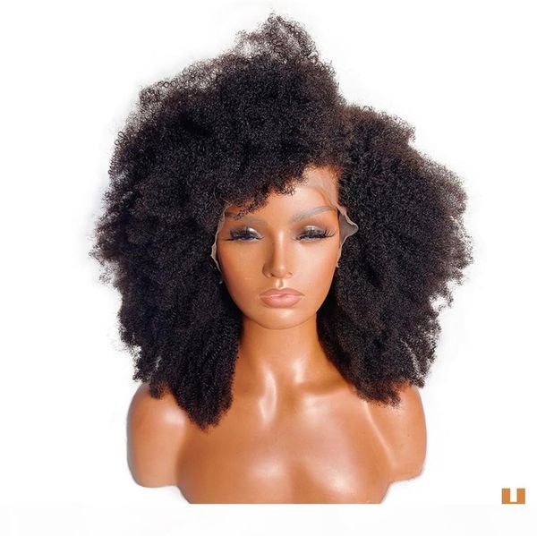 afro kinky curly wig with bang deep part synthetic lace front wigs for women 180% density short mongolian hair lace wig, Black;brown
afro kinky curly wig with bang deep part synthetic lace front wigs for women 180% density short mongolian hair lace wig, Black;brown