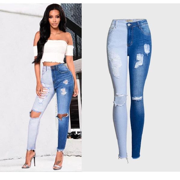 women's jeans 2021 arrivals woman autumn winter high waist ladies patchwork ripped street denim skinny stright pants, Blue
women's jeans 2021 arrivals woman autumn winter high waist ladies patchwork ripped street denim skinny stright pants, Blue