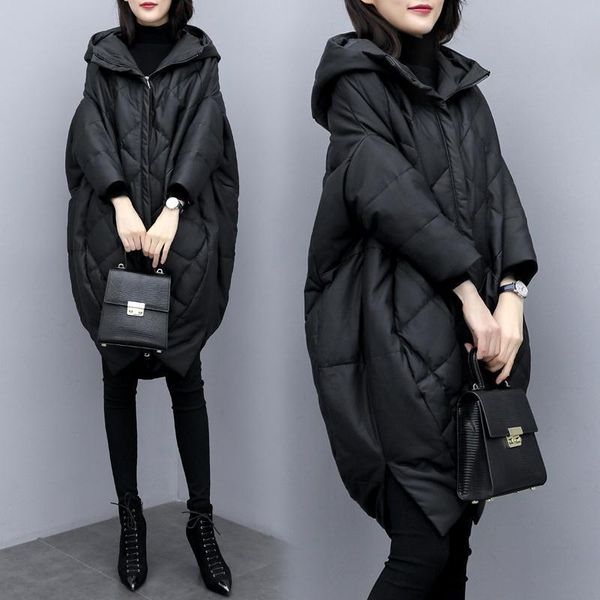women's down & parkas women 2021 winter casual padded jacket female cotton medium long ladies thick warm hooded snow outerwear b135, Black
women's down & parkas women 2021 winter casual padded jacket female cotton medium long ladies thick warm hooded snow outerwear b135, Black