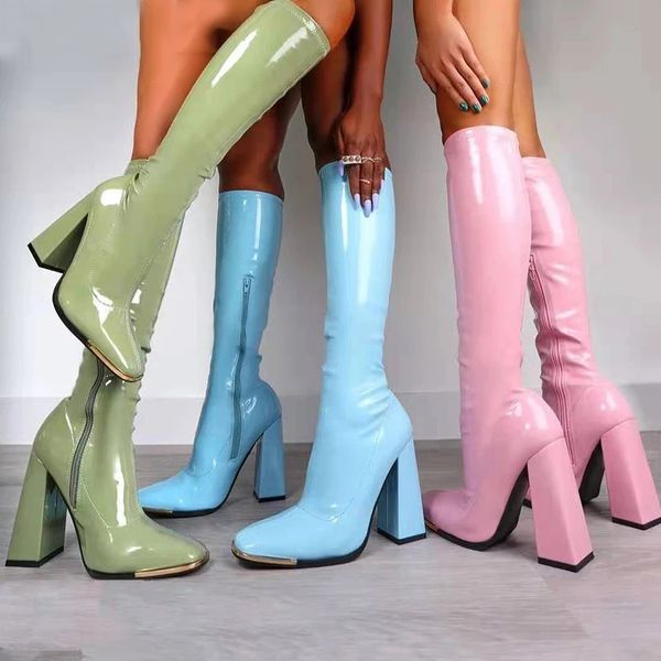 punk style 2022 autumn winter boots elastic microfiber shoes woman knee high boots high heels pink women shoes plus size 43, Black
punk style 2022 autumn winter boots elastic microfiber shoes woman knee high boots high heels pink women shoes plus size 43, Black