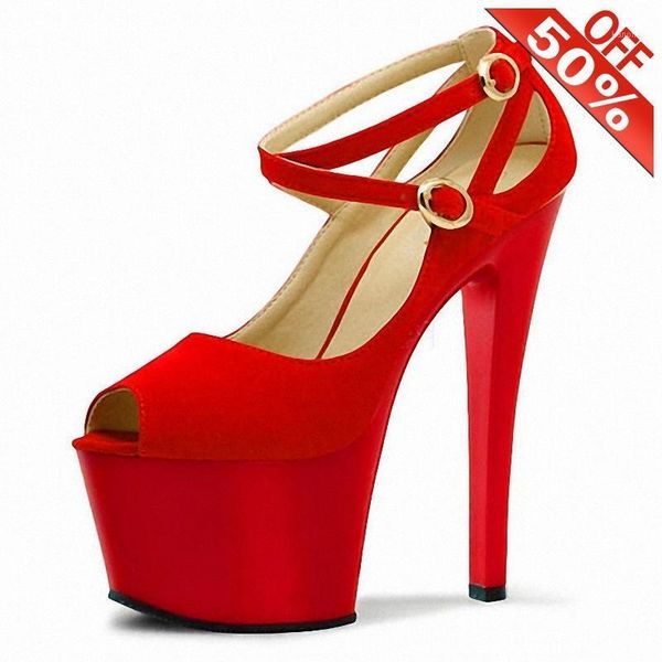 dress shoes crystal thin heels flock shallow peep toe women's pumps 17cm high heeled nightclub 7 inches stripper cross dressing1, Black
dress shoes crystal thin heels flock shallow peep toe women's pumps 17cm high heeled nightclub 7 inches stripper cross dressing1, Black