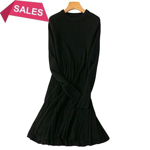 2021 new solid knitted women autumn winter o neck long sleeve sweater dress ol midi party dresses vestidos thubm hole jodj, Black;gray
2021 new solid knitted women autumn winter o neck long sleeve sweater dress ol midi party dresses vestidos thubm hole jodj, Black;gray