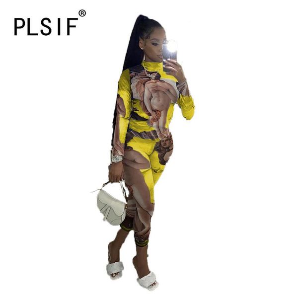 yellow o neck long sleeve cool print crop and leggings 2 pieces set high street chic lady fashion tracksuits, Gray
yellow o neck long sleeve cool print crop and leggings 2 pieces set high street chic lady fashion tracksuits, Gray