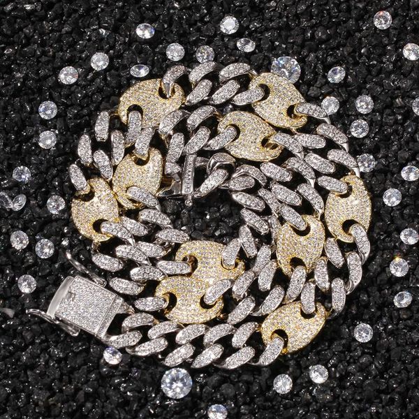 chains hip hop high-end men ms bling + iced out alloy rhinestones coffee bean miami cuban link chain necklace for jewelry, Silver
chains hip hop high-end men ms bling + iced out alloy rhinestones coffee bean miami cuban link chain necklace for jewelry, Silver