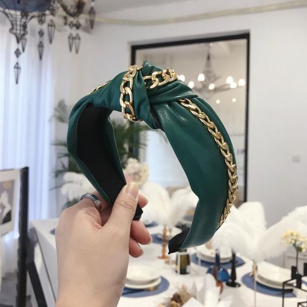 bohemian knotted headband fashion gold chain wide side headband soft pu leather women solid color hairband bezel hair accessory q bbyewi
bohemian knotted headband fashion gold chain wide side headband soft pu leather women solid color hairband bezel hair accessory q bbyewi