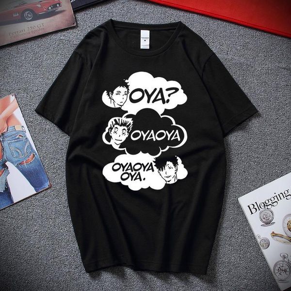 oya oya oya haikyuu men t shirt kuroo anime bokuto manga shoyo volleyball creative tee shirt short sleeve t-shirt 100% cotton, White;black
oya oya oya haikyuu men t shirt kuroo anime bokuto manga shoyo volleyball creative tee shirt short sleeve t-shirt 100% cotton, White;black
