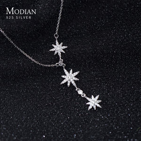 modian real 925 sterling silver dazzling clear cz star pendant for women long chain necklace wedding luxury jewelry q1219, Golden;silver
modian real 925 sterling silver dazzling clear cz star pendant for women long chain necklace wedding luxury jewelry q1219, Golden;silver