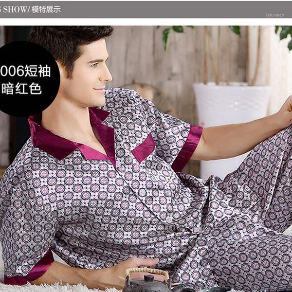 men's sleepwear mens pajamas set imitation silk for men nightgown home stian soft cozy thin short sleeve pant1, Black;brown
men's sleepwear mens pajamas set imitation silk for men nightgown home stian soft cozy thin short sleeve pant1, Black;brown