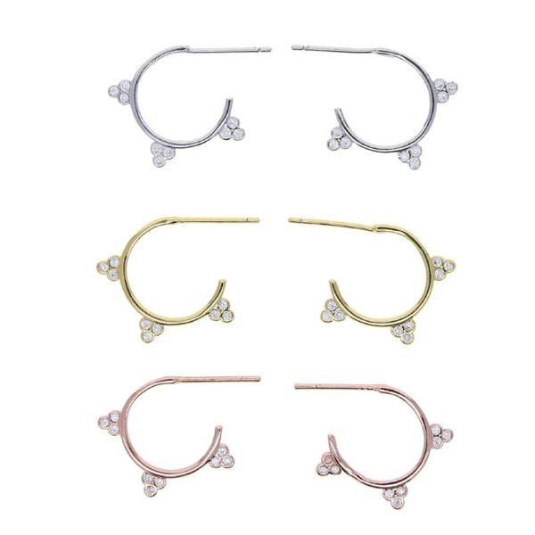 minimal delicate simple hoop three cz dots huggie hoops earring for girl women 5a cubic zirconia classic fashion earring jewelry, Golden;silver
minimal delicate simple hoop three cz dots huggie hoops earring for girl women 5a cubic zirconia classic fashion earring jewelry, Golden;silver
