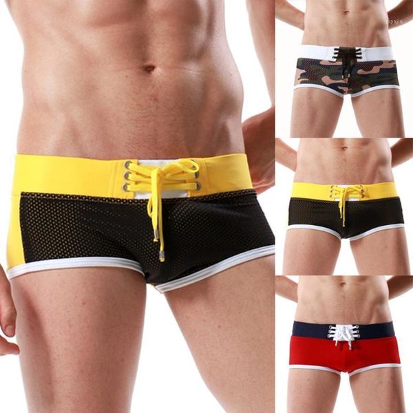 2020 new men's nylon strap low waist hit color boxer shorts underwear shorts boyshort men's swimsuit 2.281, White;black
2020 new men's nylon strap low waist hit color boxer shorts underwear shorts boyshort men's swimsuit 2.281, White;black