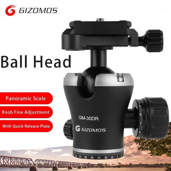 tripod heads gizomos gm-30dr professional 360° rotating panoramic ball head with quick release plate for monopod dslr camera camcorder1
tripod heads gizomos gm-30dr professional 360° rotating panoramic ball head with quick release plate for monopod dslr camera camcorder1