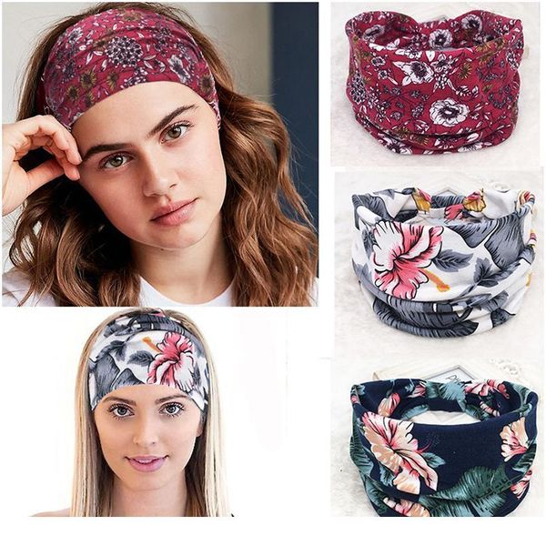 floral print turban knot headwrap sports elastic yoga hairband fashion cotton fabric wide headband women hair acc qylqbu 
floral print turban knot headwrap sports elastic yoga hairband fashion cotton fabric wide headband women hair acc qylqbu