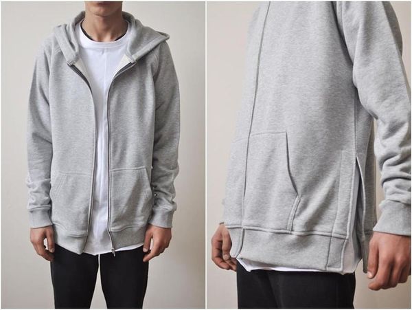 men's hoodies & sweatshirts long slim extended slevees side slits pockets - splits // zip closure hoodie, Black
men's hoodies & sweatshirts long slim extended slevees side slits pockets - splits // zip closure hoodie, Black