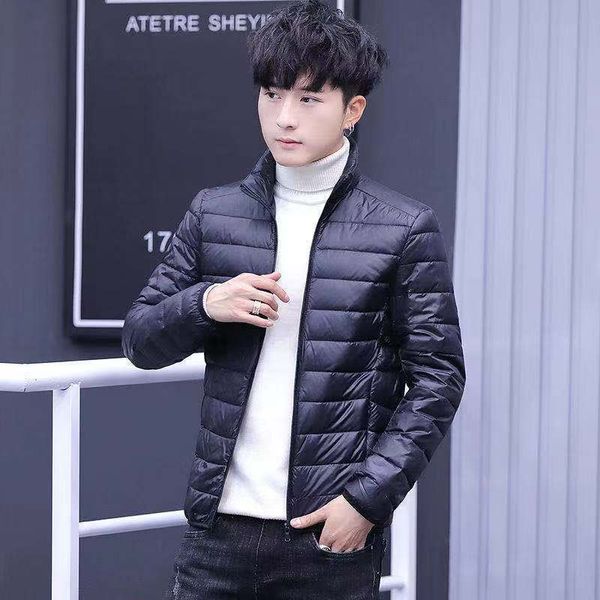 2020 new men's jaet 90% white du down warm lightweight trend short handsome leisure autumn and winter, Black
2020 new men's jaet 90% white du down warm lightweight trend short handsome leisure autumn and winter, Black