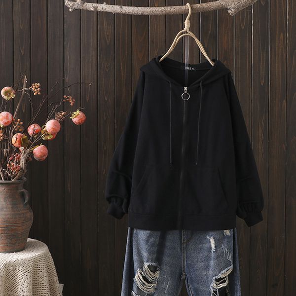 2xl-5xl plus size female black with zipper hood to casual cotton coats solid sports clothes 3gfv, Black;brown
2xl-5xl plus size female black with zipper hood to casual cotton coats solid sports clothes 3gfv, Black;brown