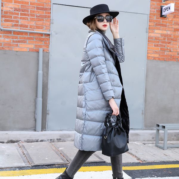 ftlzz women double sided down long jacket double breasted snow outwear warm parka stand collar lapel 90% white duck down coat q1217, Black
ftlzz women double sided down long jacket double breasted snow outwear warm parka stand collar lapel 90% white duck down coat q1217, Black