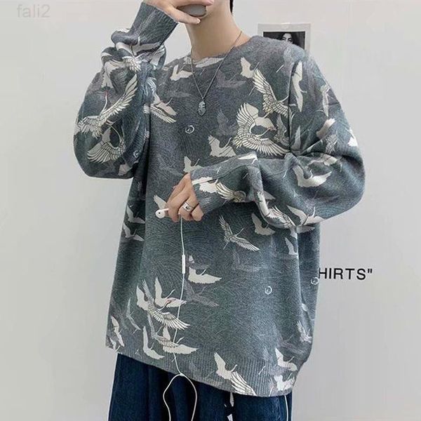 sweaters printed men's sweater oversize autumn winter tend loose round neck knitted coat men women outwear pullovers male, White;black
sweaters printed men's sweater oversize autumn winter tend loose round neck knitted coat men women outwear pullovers male, White;black