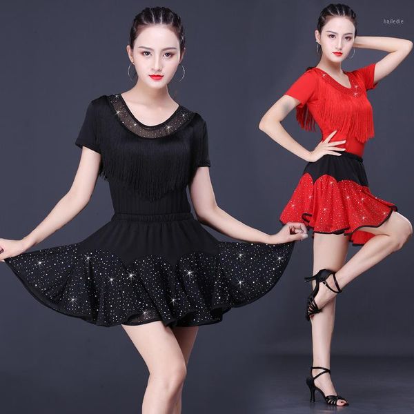 ladies latin dance dress women skirt stage costumes tassel salsa rumba samba salsa perform fitness dancewear1, Black;red
ladies latin dance dress women skirt stage costumes tassel salsa rumba samba salsa perform fitness dancewear1, Black;red