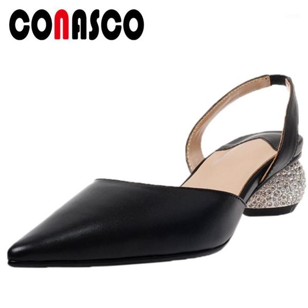 conasco genuine leather women sandals elegant wedding party casual office rhinestone high heels shallow shoes woman pointed toe1, Black
conasco genuine leather women sandals elegant wedding party casual office rhinestone high heels shallow shoes woman pointed toe1, Black