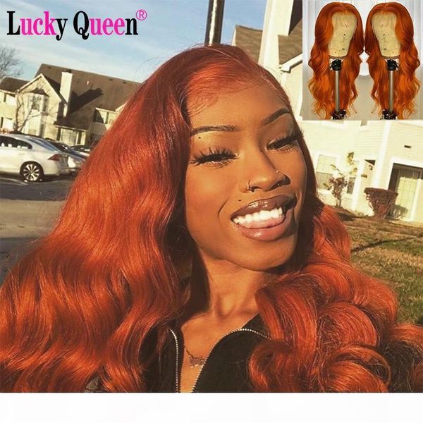 13x4 lace front wigs orange color wigs pre plucked lucky queen brazilian body wave human hair 150% density remy hair, Black;brown
13x4 lace front wigs orange color wigs pre plucked lucky queen brazilian body wave human hair 150% density remy hair, Black;brown