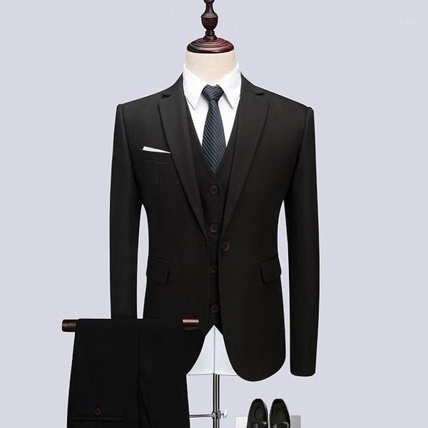 men suit 3 pieces (jackets+ pants +vest) wedding groom suit mens fashion solid business set casual slim fit men's suits1, White;black
men suit 3 pieces (jackets+ pants +vest) wedding groom suit mens fashion solid business set casual slim fit men's suits1, White;black