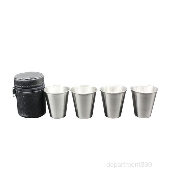 70ml stainless steel thickened portable outdoor sanding small wine spirit mini glass set owf3041
70ml stainless steel thickened portable outdoor sanding small wine spirit mini glass set owf3041