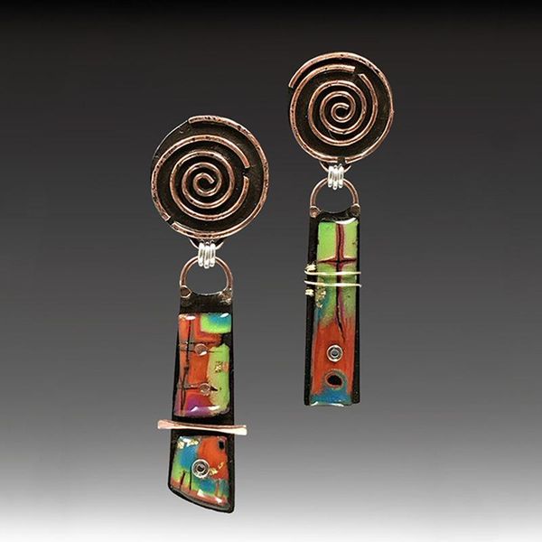 dangle & chandelier ethnic spiral circles drop earrings unique bohemian vintage multi color resin hanging pendant for women jewelry, Silver
dangle & chandelier ethnic spiral circles drop earrings unique bohemian vintage multi color resin hanging pendant for women jewelry, Silver