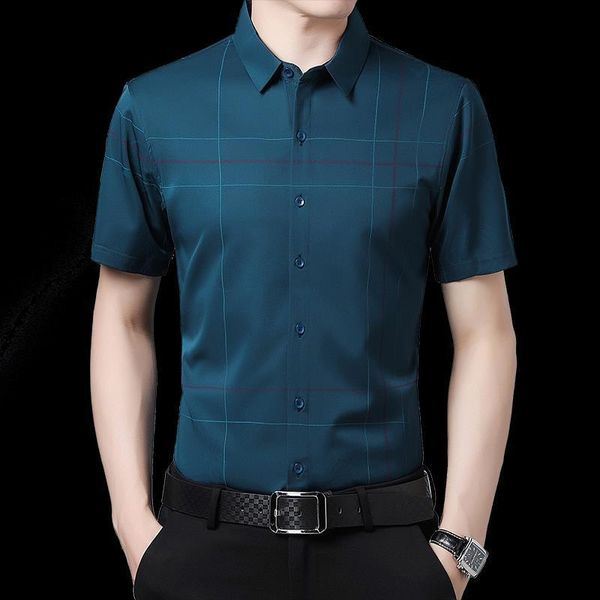 2020 summer short sleeved shirt men new thin anti-wrinkle striped business fall shirt turn-down collar casual mens shirts, White;black
2020 summer short sleeved shirt men new thin anti-wrinkle striped business fall shirt turn-down collar casual mens shirts, White;black