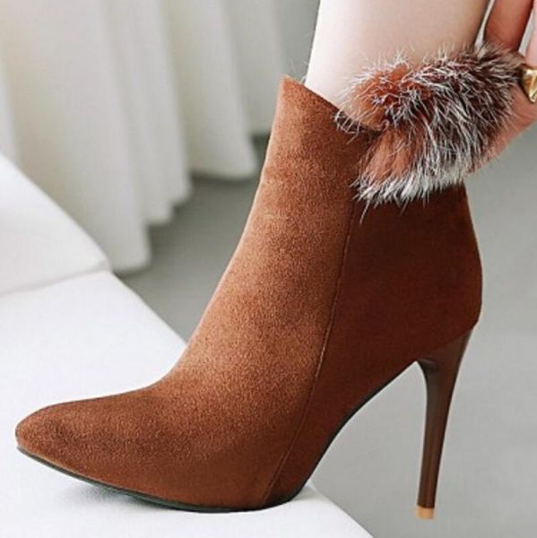 sapato feminino women ankle boots shoes woman thin high heels gladiator pumps pointed toe booties faux fur chaussures ws181186, Black
sapato feminino women ankle boots shoes woman thin high heels gladiator pumps pointed toe booties faux fur chaussures ws181186, Black