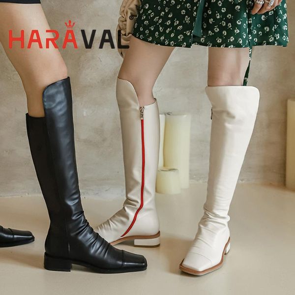 boots haraval winter women knee high low heel walking shoes keep black white comfor leather fashion for lady e152l
boots haraval winter women knee high low heel walking shoes keep black white comfor leather fashion for lady e152l