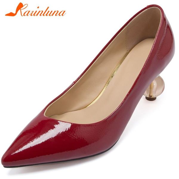 dress shoes karin brand ladies party office shallow pumps fashion strange style high heels women genuine leather woman, Black
dress shoes karin brand ladies party office shallow pumps fashion strange style high heels women genuine leather woman, Black