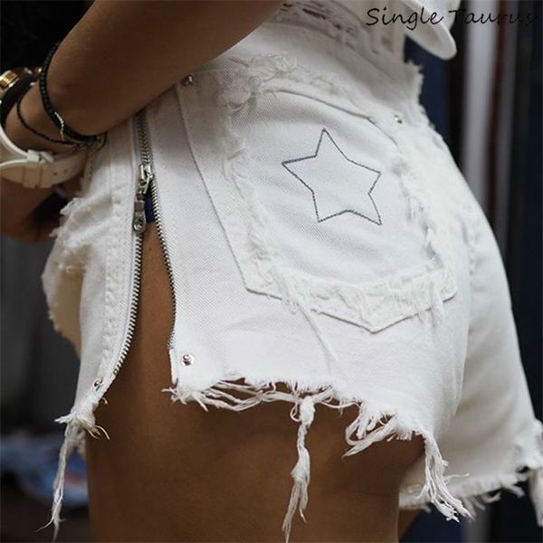 high waist embroidery star white jeans shorts women hole tassel denim shorts summer high street side zipper spodenki damskie t200701, White;black
high waist embroidery star white jeans shorts women hole tassel denim shorts summer high street side zipper spodenki damskie t200701, White;black