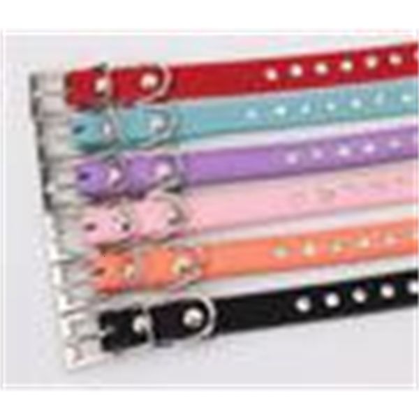 cat puppy dogs collar bell rhinestone pu leather supply collars pet neck strap g475
cat puppy dogs collar bell rhinestone pu leather supply collars pet neck strap g475