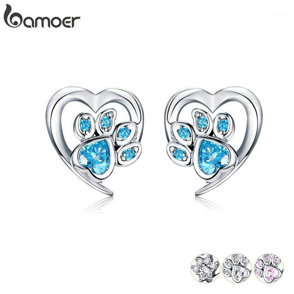 stud bamoer blue crystal earrings for girl heart shape cz footprint ear studs jewelry women 2021 design bijoux sce6541, Golden;silver
stud bamoer blue crystal earrings for girl heart shape cz footprint ear studs jewelry women 2021 design bijoux sce6541, Golden;silver