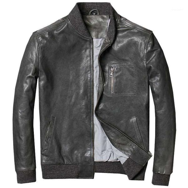 genuine leather jacket men real sheepskin motorcycle biker leather jacket coat casual slim male spring autumn jaqueta de couro1, Black
genuine leather jacket men real sheepskin motorcycle biker leather jacket coat casual slim male spring autumn jaqueta de couro1, Black