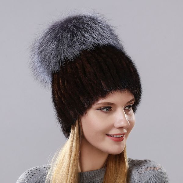 new winter style for women of vision natural skin fox and little leather in the ladies skullies hat, Blue;gray
new winter style for women of vision natural skin fox and little leather in the ladies skullies hat, Blue;gray