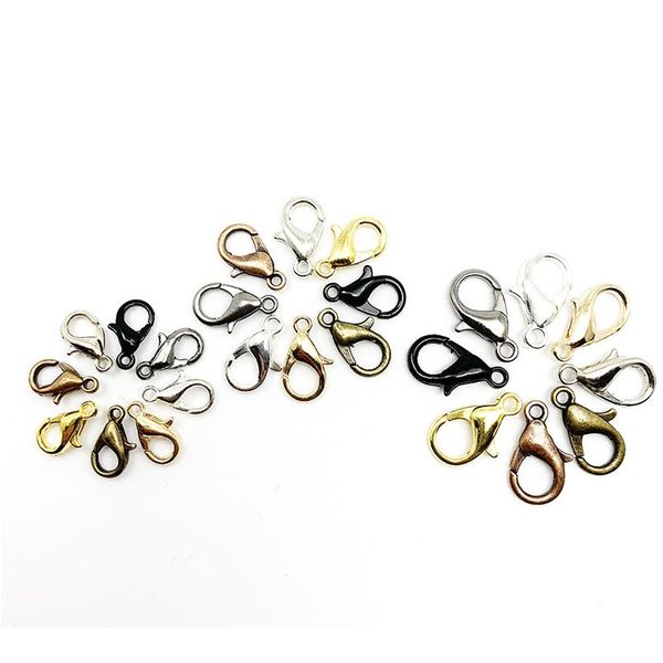50pcs/lot gold alloy lobster clasp hooks for diy jewelry making findings necklace bracelet chain accessory jllmbn, Silver
50pcs/lot gold alloy lobster clasp hooks for diy jewelry making findings necklace bracelet chain accessory jllmbn, Silver