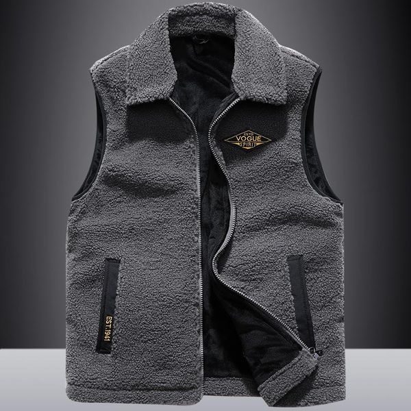 lamb wool warming vest thicken retro biker plus size sleeveless casual vest collar autumn chaqueta hombre men clothing de50mbx, Black;white
lamb wool warming vest thicken retro biker plus size sleeveless casual vest collar autumn chaqueta hombre men clothing de50mbx, Black;white