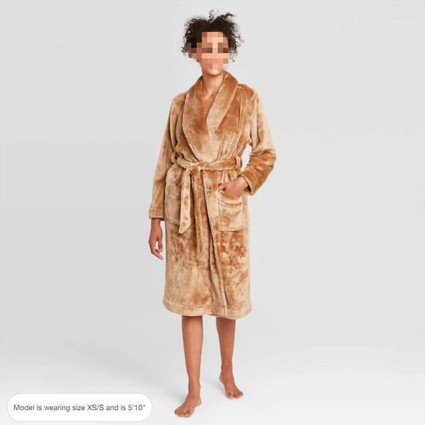 plus size winter fashion loose thick soft thermal fleece belted casual bathrobe1, Black;brown
plus size winter fashion loose thick soft thermal fleece belted casual bathrobe1, Black;brown