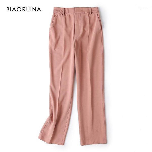 biaoruina women's solid color minimalist all-match ankle-length straight pants female high waist autumn casual pants trousers1, Black;white
biaoruina women's solid color minimalist all-match ankle-length straight pants female high waist autumn casual pants trousers1, Black;white