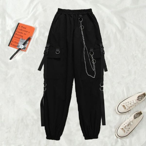 qweek emo cargo pants women punk rock streetwear harajuku joggers chain trousers woman 220303, Black;white
qweek emo cargo pants women punk rock streetwear harajuku joggers chain trousers woman 220303, Black;white