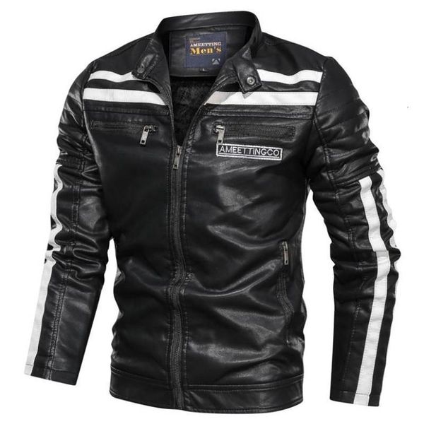 men's motorcycle leather jacket winter men's fashion casual artificial jacket men's warm pu leather jacket drop shipping, Black
men's motorcycle leather jacket winter men's fashion casual artificial jacket men's warm pu leather jacket drop shipping, Black