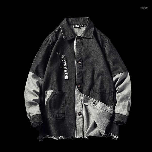 men's fashion slim denim splice jacket men's casual bomber jacket hip hop retro denim streetwear1, Black;brown
men's fashion slim denim splice jacket men's casual bomber jacket hip hop retro denim streetwear1, Black;brown